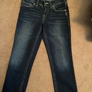 Size 28 silver jeans cropped